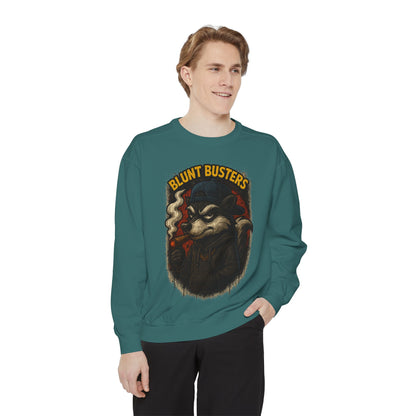 Blunt Busters Unisex Garment-Dyed Sweatshirt - Cozy, Unique Graphic Sweatshirt for Casual Style, Perfect for Gifts, Streetwear, Fall [...]