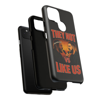 "Tough phone case, durable iPhone cover with funny design, perfect gift for Drake fans.