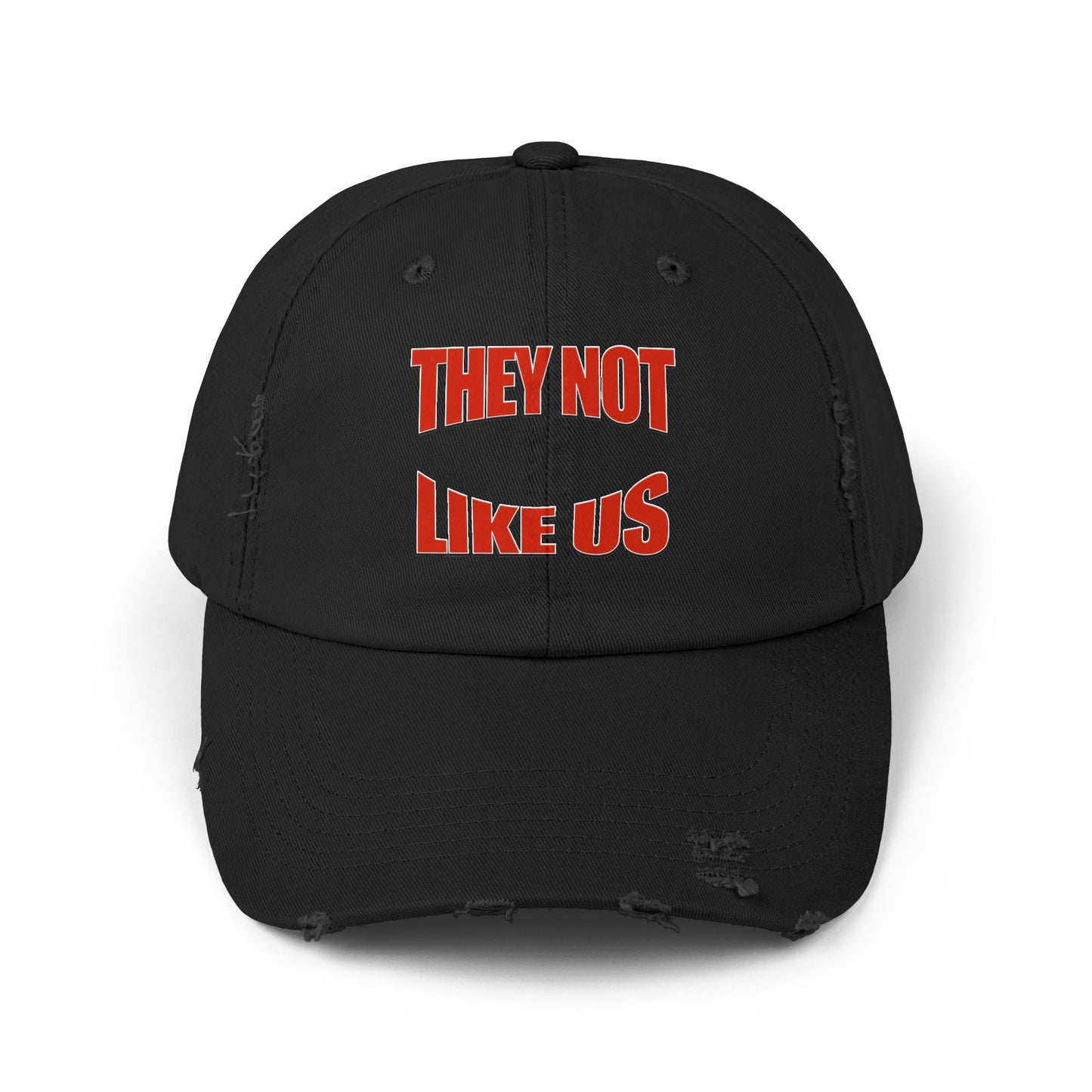 “Unisex Distressed Cap  Bold Statement Streetwear Hat