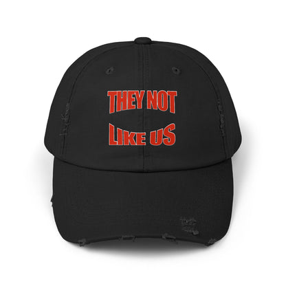 “Unisex Distressed Cap  Bold Statement Streetwear Hat