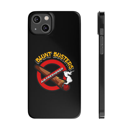 "Slim phone case with Blunt Busters design, trendy protective accessory and fun gift.