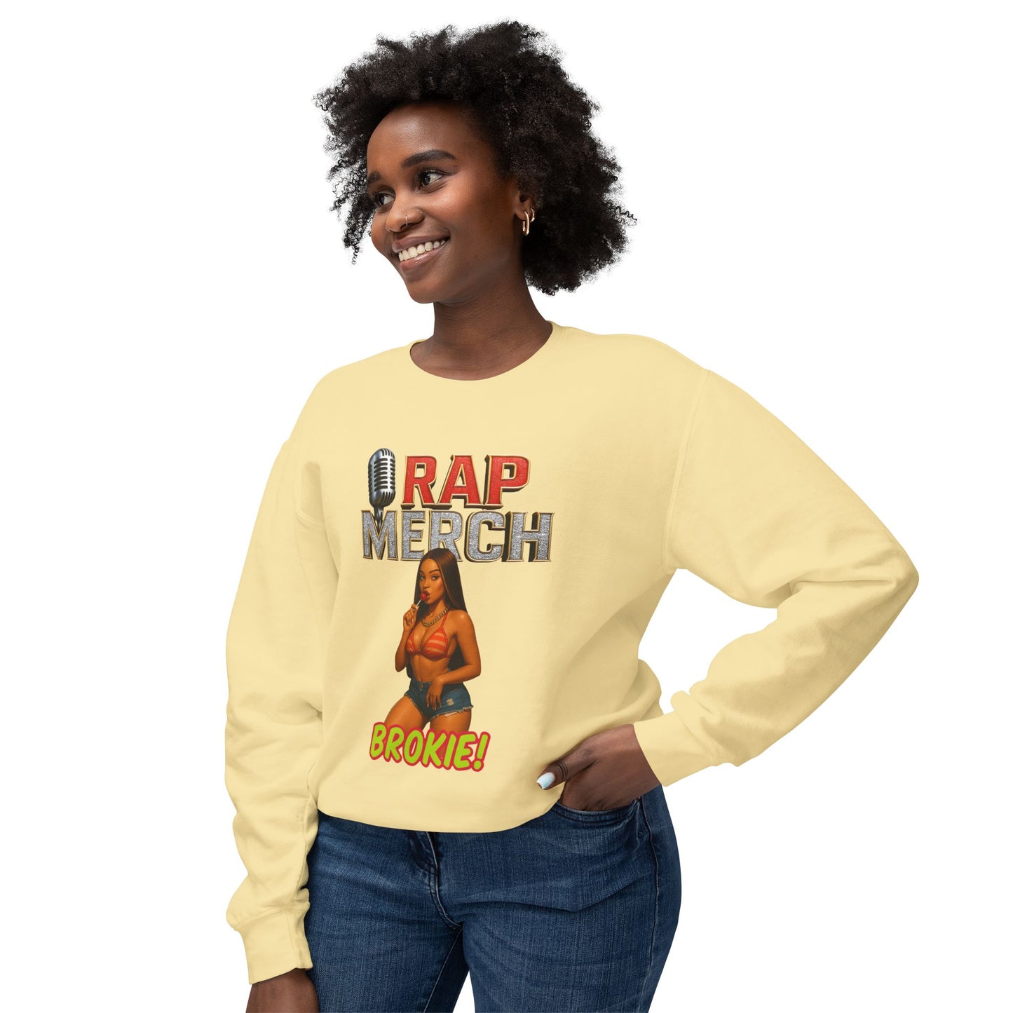 Rap Merch Unisex Crewneck Sweatshirt, Hip-Hop Apparel, Music Merchandise, Trendy Gift, Casual Wear