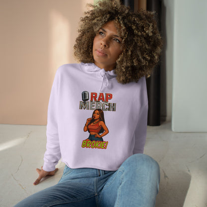Rap-Themed Crop Hoodie, Cool Casual Hoodie, Music Lover Gift, Trendy Streetwear, Unique Graphic Sweatshirt, Everyday Comfort Wear