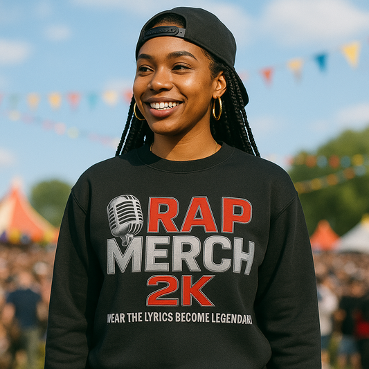 Rap Merchandise Crewneck Sweatshirt, Hip Hop Apparel, Streetwear Gift, Music Lover Sweater, Casual Unisex Sweatshirt