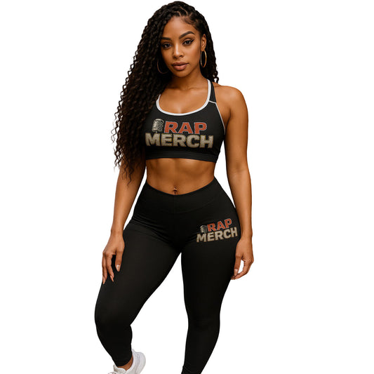 Rap Merch Sports Bra, Workout Top, Activewear for Music Lovers, Hip Hop Gym Gear, Gift for Fitness Enthusiasts, Streetwear Apparel