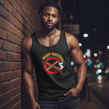 Blunt Busters Unisex Heavy Cotton Tank Top | Fun Tee for Parties, Festivals, Summer Vibes, Casual Wear, Gift