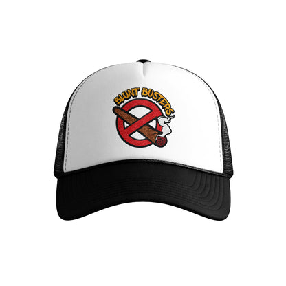 old Foam Trucker Hat with Blunt Busters Embroidery, Fun Accessories for Festivals, Outdoors, Gifts for Smokers, Casual Fashion, Adjustable Cap