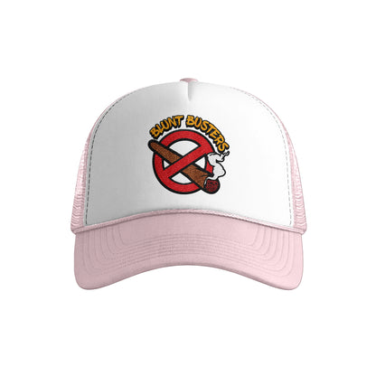old Foam Trucker Hat with Blunt Busters Embroidery, Fun Accessories for Festivals, Outdoors, Gifts for Smokers, Casual Fashion, Adjustable Cap