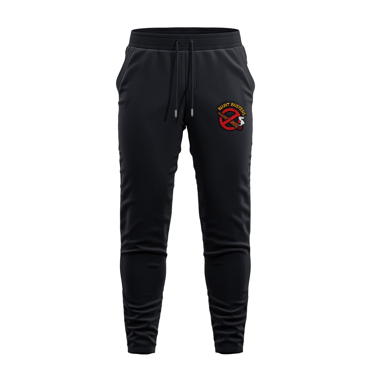 Embroidered Retro Flame Logo Joggers