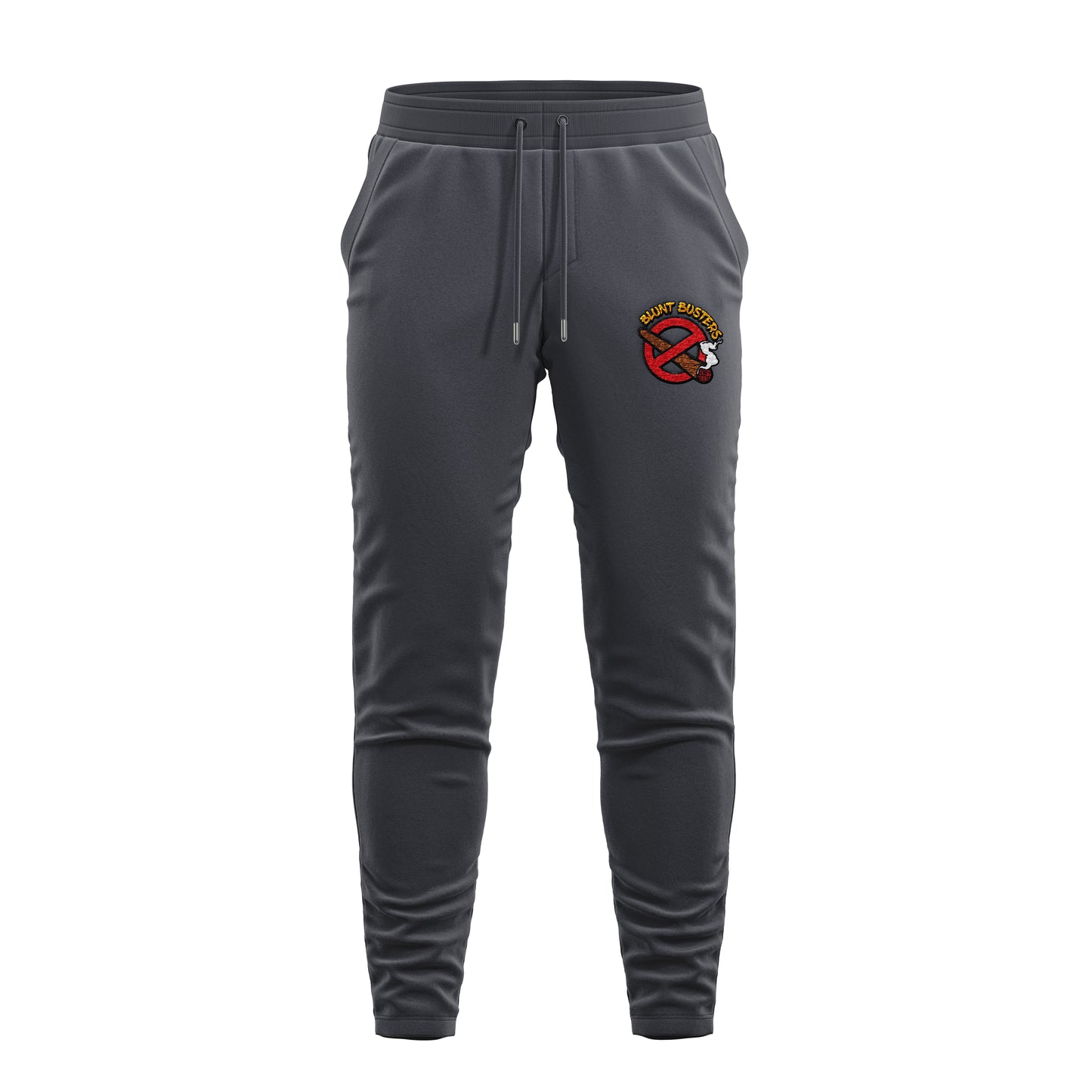 Embroidered Retro Flame Logo Joggers