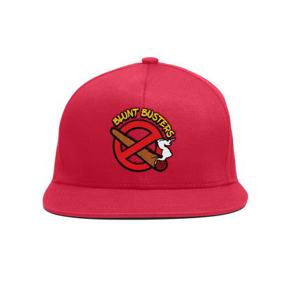 Flat Bill Cap — "Blunt Busters" Embroidered Snapback