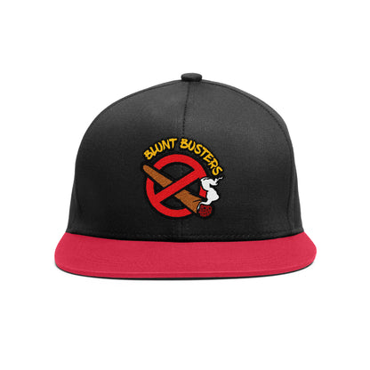 Flat Bill Cap — "Blunt Busters" Embroidered Snapback