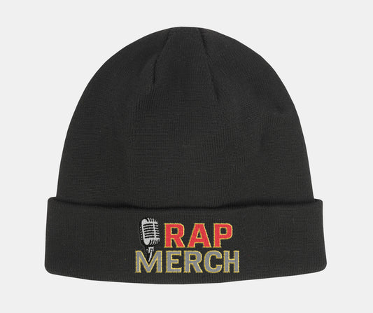 Embroidered Rap Merch Beanie | Hip Hop Knit Cap | Warm Winter Accessory | Music Lover Gift | Trendy Streetwear Hat, Cool Gift Idea