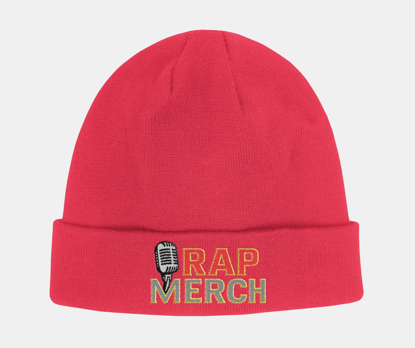 Embroidered Rap Merch Beanie | Hip Hop Knit Cap | Warm Winter Accessory | Music Lover Gift | Trendy Streetwear Hat, Cool Gift Idea