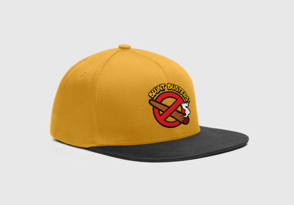 Embroidered Peace Sign Skull Snapback Hat – Retro Punk Skate Cap