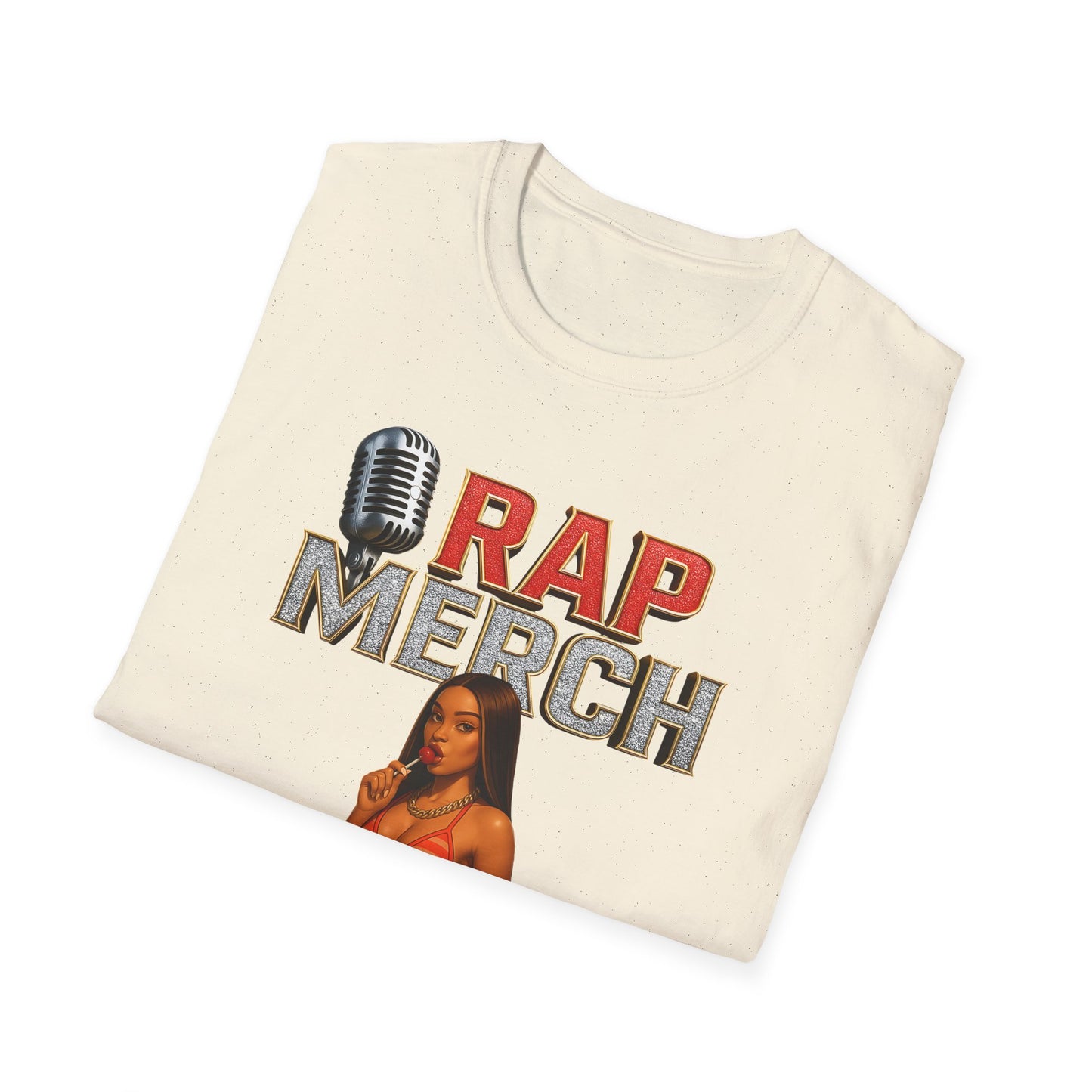 Rap Merch Unisex Softstyle T-Shirt - Fun Hip Hop Graphic Tee, Music Lover Gift, Concert Apparel, Casual Wear, Streetwear Fashion