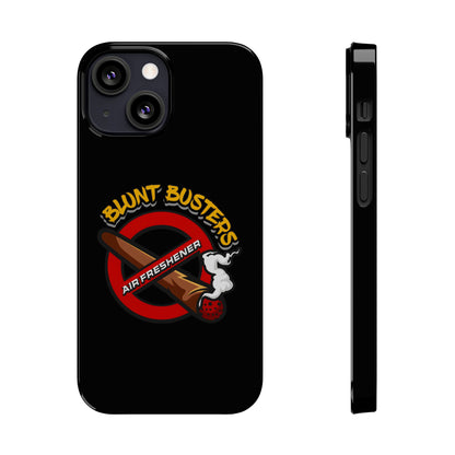 "Slim phone case with Blunt Busters design, trendy protective accessory and fun gift.