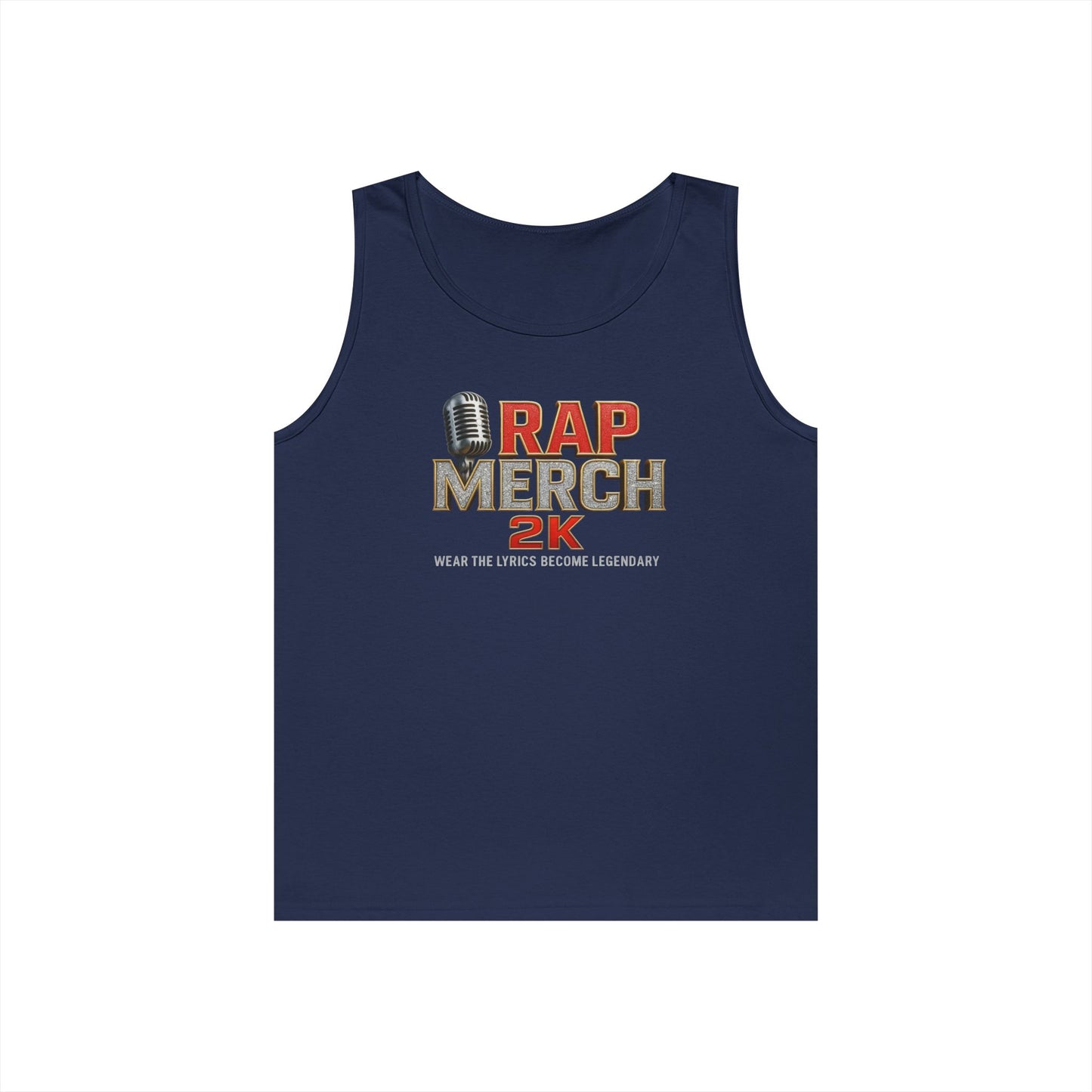 Rap Merch Unisex Heavy Cotton Tank Top | Comfortable Music Apparel, Gift for Rap Fans, Casual Wear, Summer Top, Concert Outfit