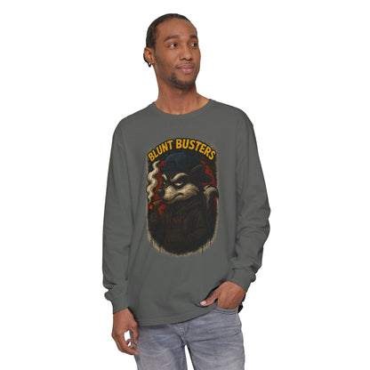 Retro Cartoon Long Sleeve T-Shirt for Casual Wear, Hipster Gift, Streetwear Style, Unisex Fashion, Graphic Tees, Blunt Busters Design