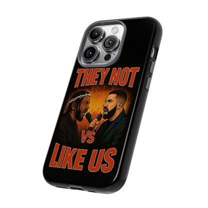 "Tough phone case, durable iPhone cover with funny design, perfect gift for Drake fans.