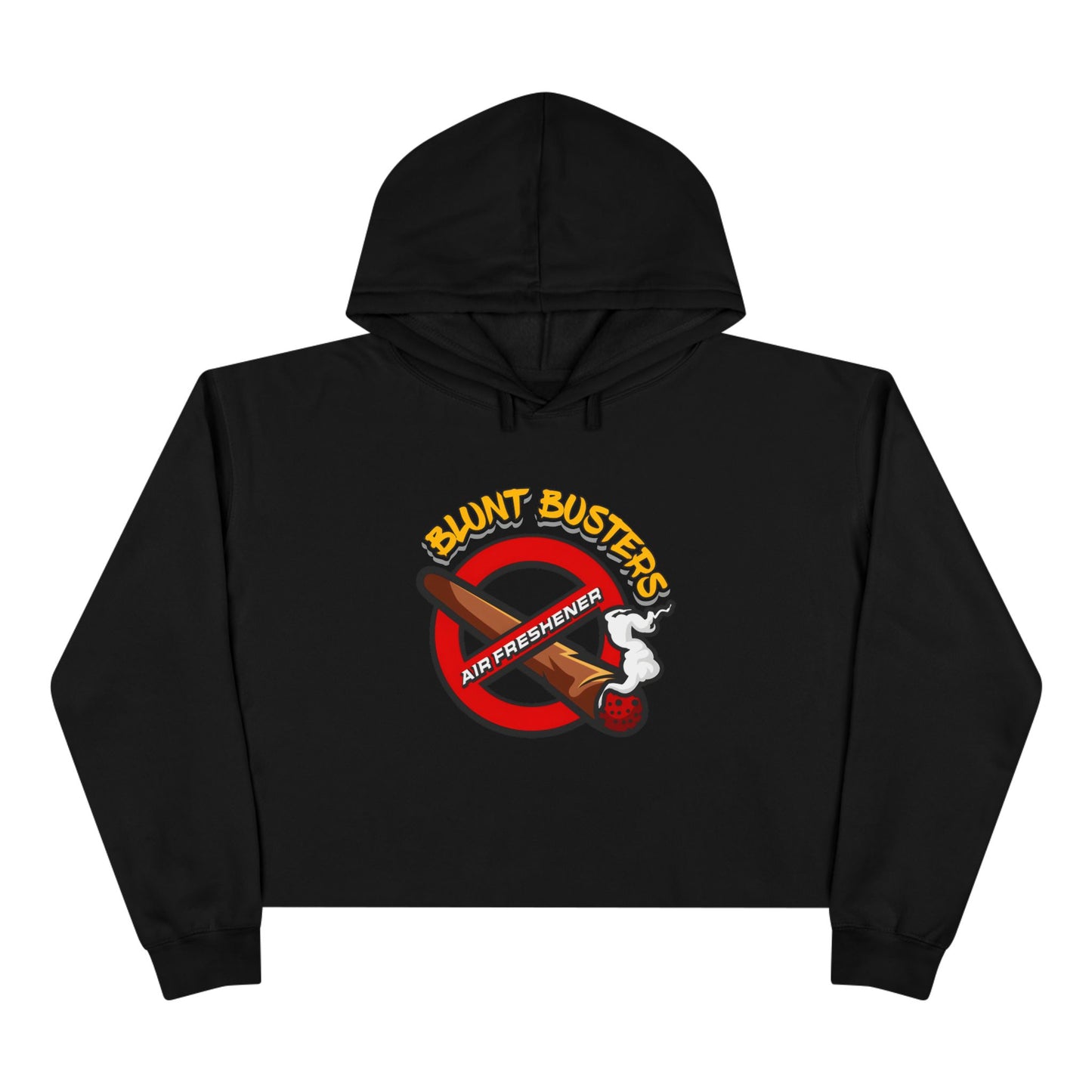 Women’s cropped Ghostbusters hoodie perfect for Halloween