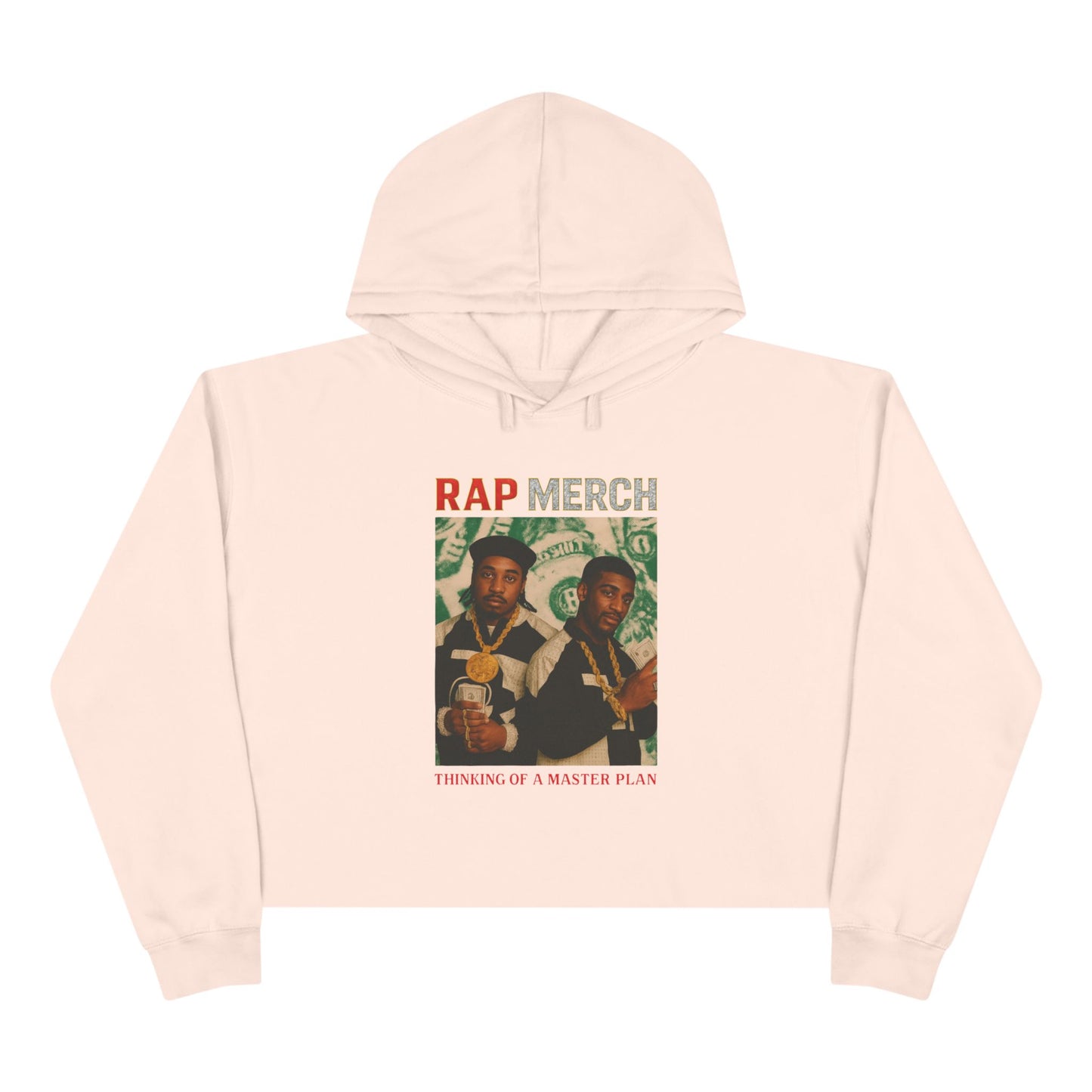 Vintage Rap Merch Crop Hoodie, Hip Hop Sweatshirt, Casual Streetwear, Gift for Music Lovers, Unisex Fashion