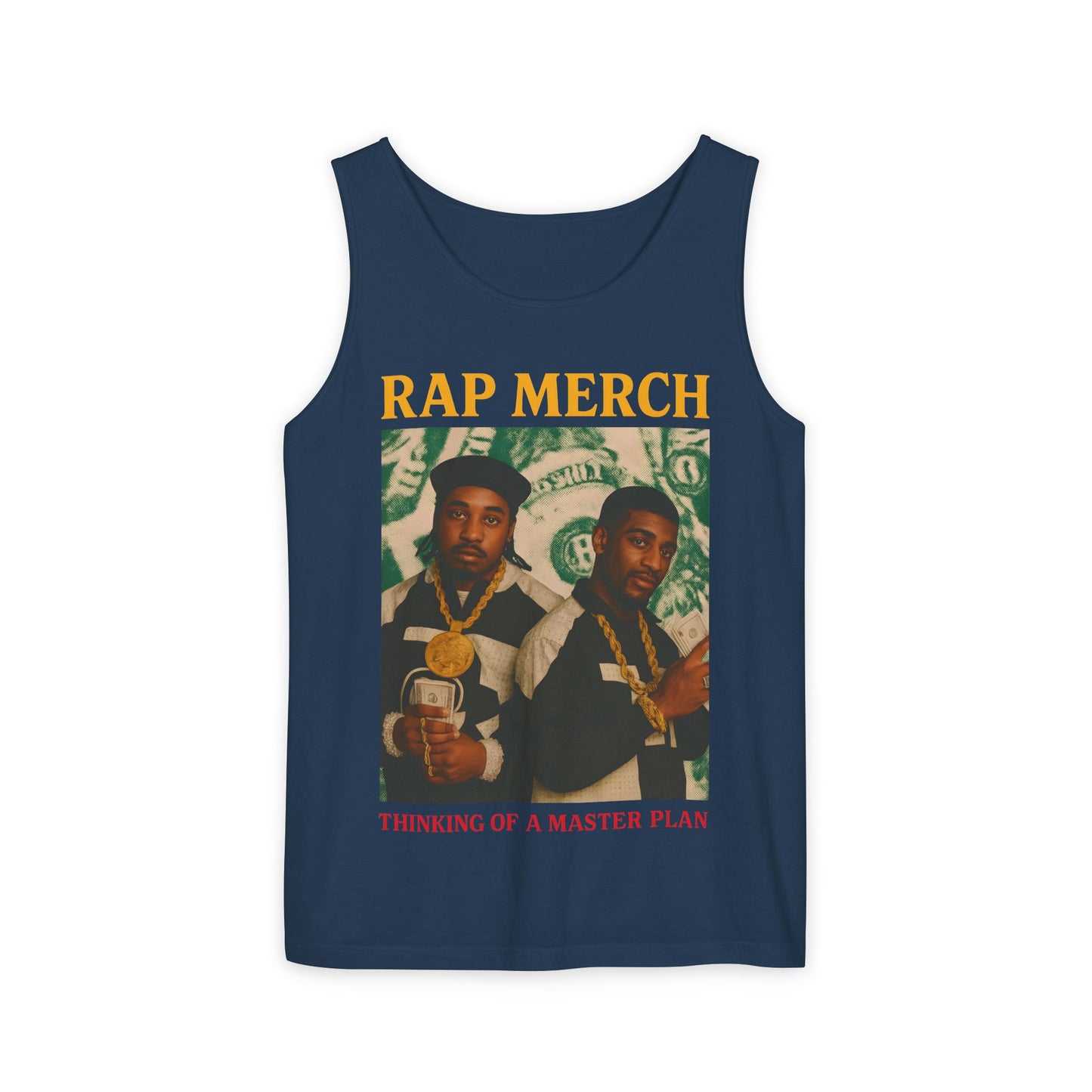 Rap Merch Garment-Dyed Tank Top - Unisex Music Apparel, Hip-Hop Fashion, Casual Summer Wear, Gift for Music Lovers, Festival Clothing
