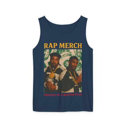 Rap Merch Garment-Dyed Tank Top - Unisex Music Apparel, Hip-Hop Fashion, Casual Summer Wear, Gift for Music Lovers, Festival Clothing