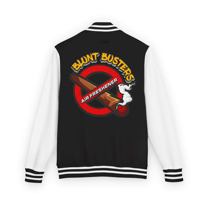 Trendy heavyweight varsity jacket for everyday streetwear Casual varsity jacket featuring unique air freshener design