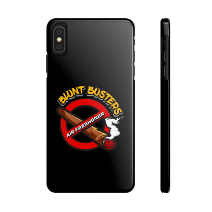 "Slim phone case with Blunt Busters design, trendy protective accessory and fun gift.