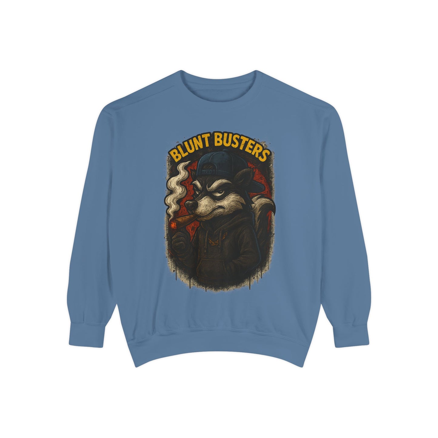 Blunt Busters Unisex Garment-Dyed Sweatshirt - Cozy, Unique Graphic Sweatshirt for Casual Style, Perfect for Gifts, Streetwear, Fall [...]