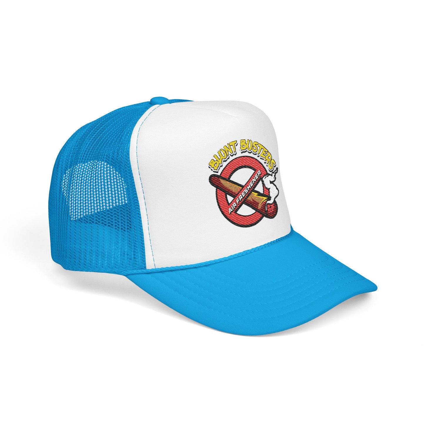 Embroidered Foam Trucker Hat | Retro Rap Merch Cap, Gift for Music Lovers, Festival Accessory