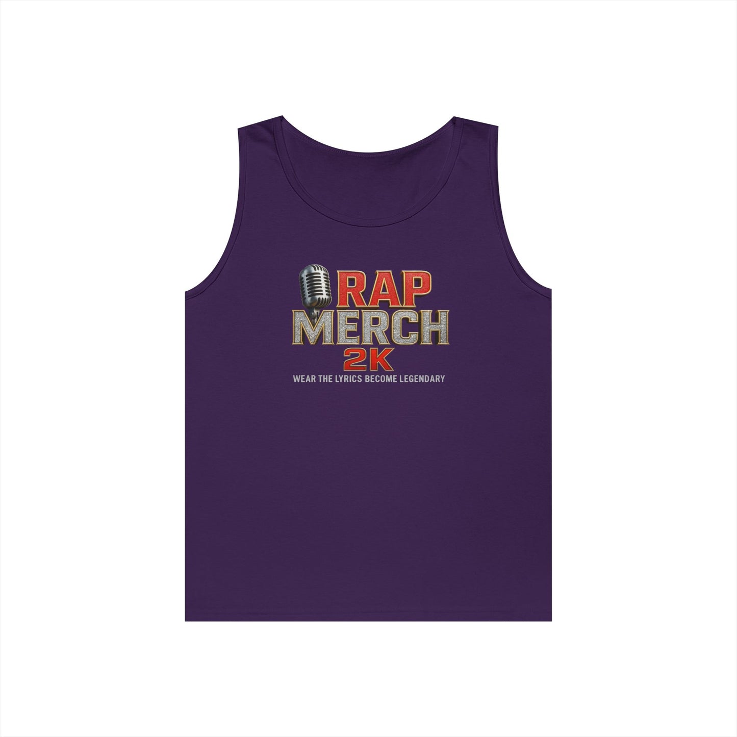 Rap Merch Unisex Heavy Cotton Tank Top | Comfortable Music Apparel, Gift for Rap Fans, Casual Wear, Summer Top, Concert Outfit
