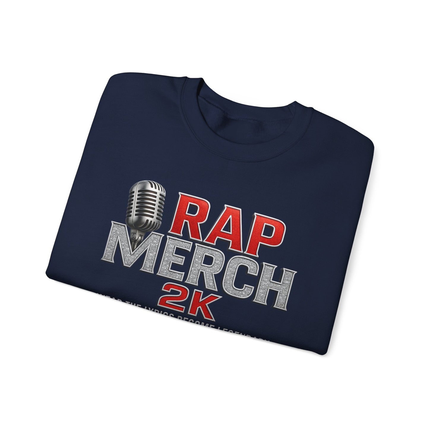 Rap Merchandise Crewneck Sweatshirt, Hip Hop Apparel, Streetwear Gift, Music Lover Sweater, Casual Unisex Sweatshirt
