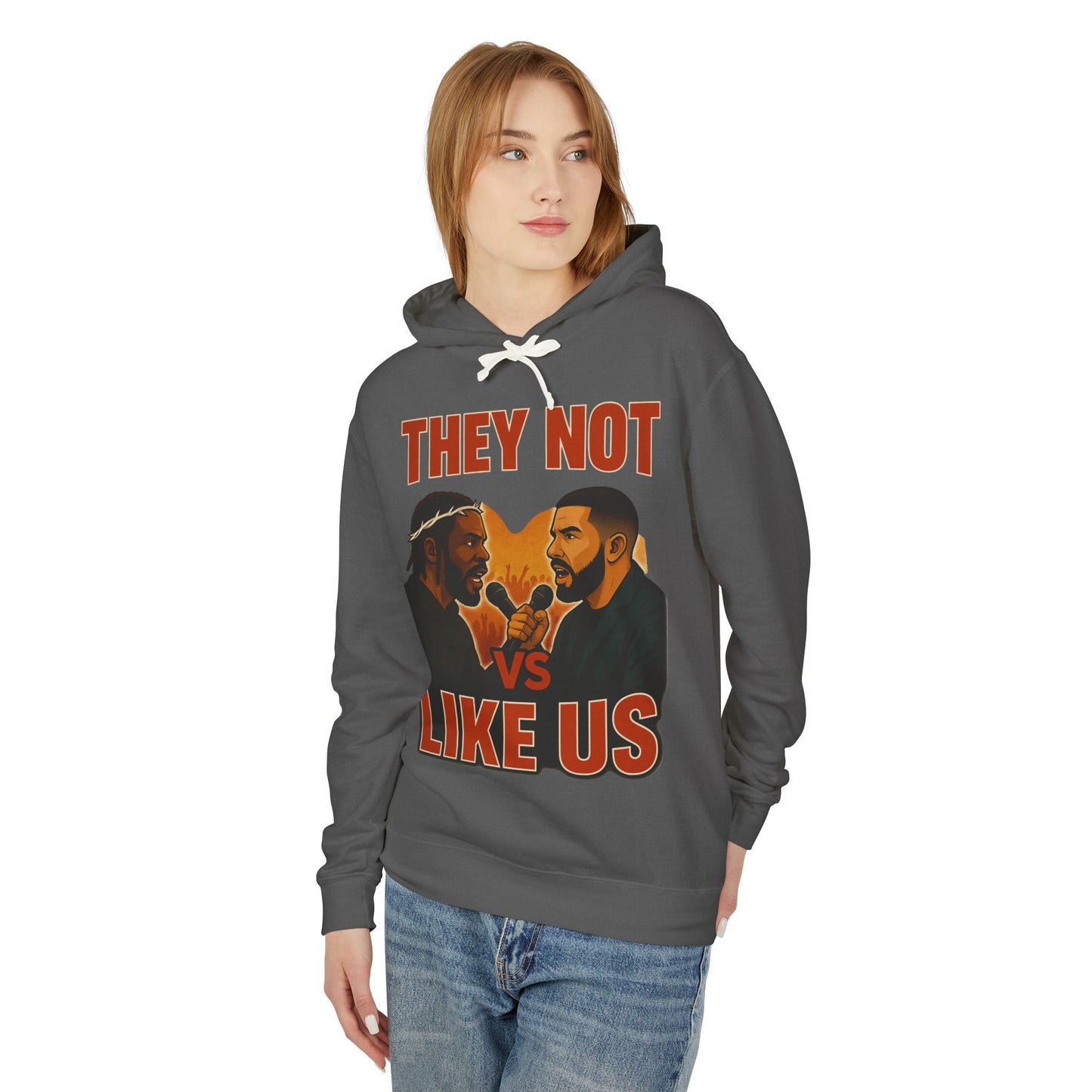 They Not Vs Like Us, Hoodie: Hip-Hop Vibes, Perfect Gift for Music Lovers, Casual Wear, Concerts, Festivals
