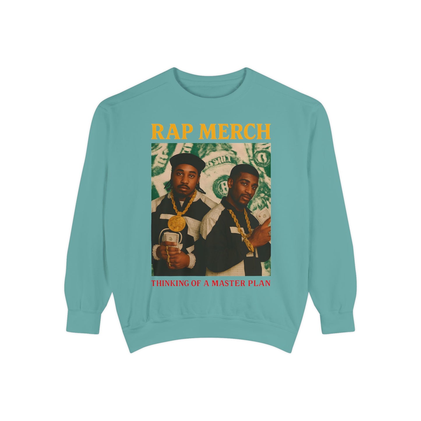 Rap Merch Unisex Garment-Dyed Sweatshirt, Cool Streetwear, Gift for Hip-Hop Fans, Casual Wear, Music Lover's Apparel