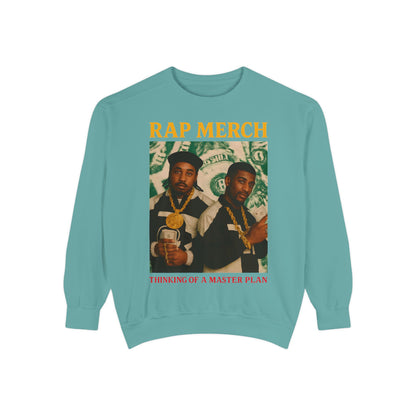 Rap Merch Unisex Garment-Dyed Sweatshirt, Cool Streetwear, Gift for Hip-Hop Fans, Casual Wear, Music Lover's Apparel