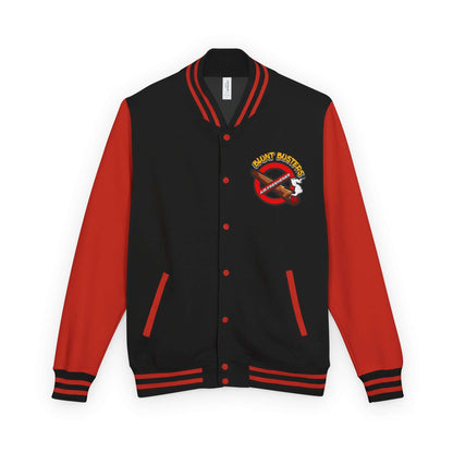 Trendy heavyweight varsity jacket for everyday streetwear Casual varsity jacket featuring unique air freshener design