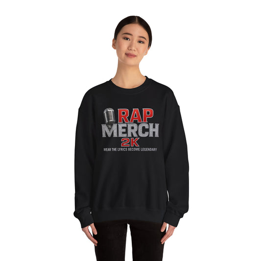 Rap Merchandise Crewneck Sweatshirt, Hip Hop Apparel, Streetwear Gift, Music Lover Sweater, Casual Unisex Sweatshirt