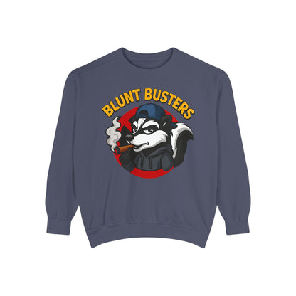 Blunt Busters Unisex Garment-Dyed Sweatshirt - Cozy, Unique Graphic Sweatshirt for Casual Style, Perfect for Gifts, Streetwear, Fall [...]
