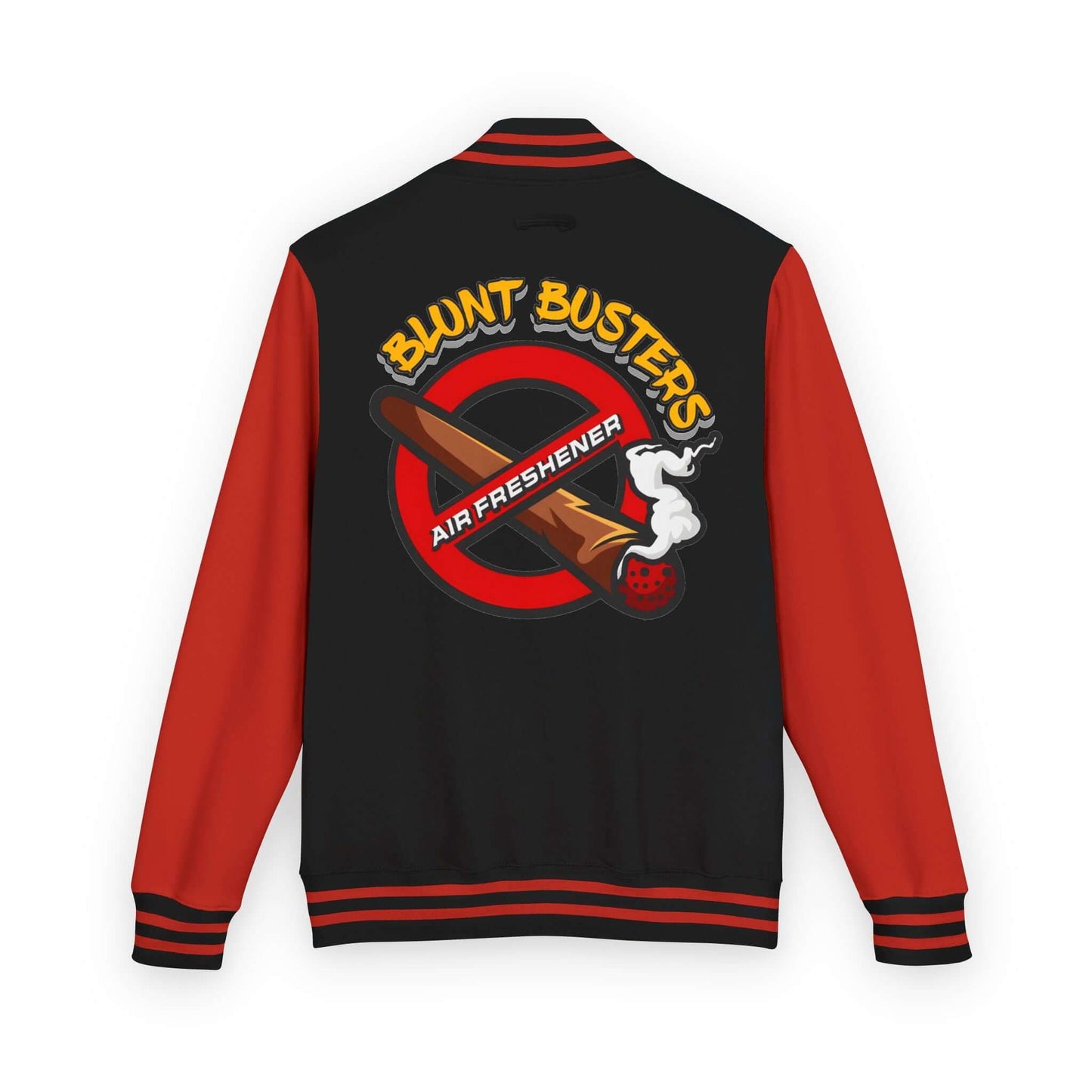 Trendy heavyweight varsity jacket for everyday streetwear Casual varsity jacket featuring unique air freshener design