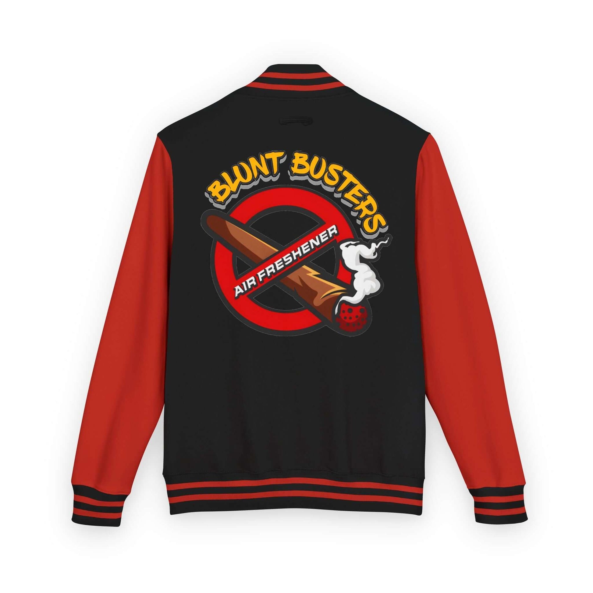 Trendy heavyweight varsity jacket for everyday streetwear Casual varsity jacket featuring unique air freshener design