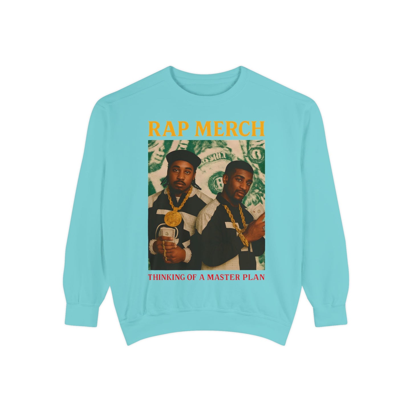 Rap Merch Unisex Garment-Dyed Sweatshirt, Cool Streetwear, Gift for Hip-Hop Fans, Casual Wear, Music Lover's Apparel