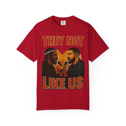 They Not Vs Like Us, Tee: Perfect for Music Lovers, Concerts, Casual Wear, Gift for Trendsetters, Versatile Everyday Style