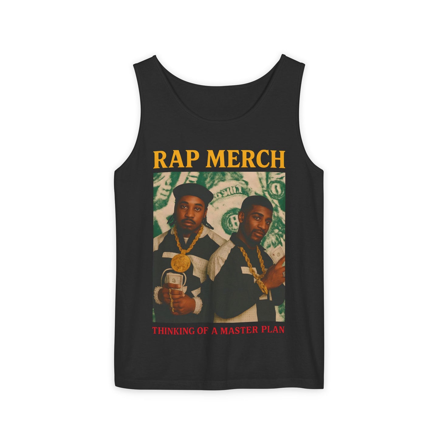 Rap Merch Garment-Dyed Tank Top - Unisex Music Apparel, Hip-Hop Fashion, Casual Summer Wear, Gift for Music Lovers, Festival Clothing