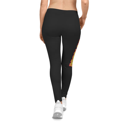 Big Mama Women's Casual Leggings, Stylish AOP Activewear, Comfortable Yoga Pants, Perfect for Fitness, Gifts for Moms and Athletes