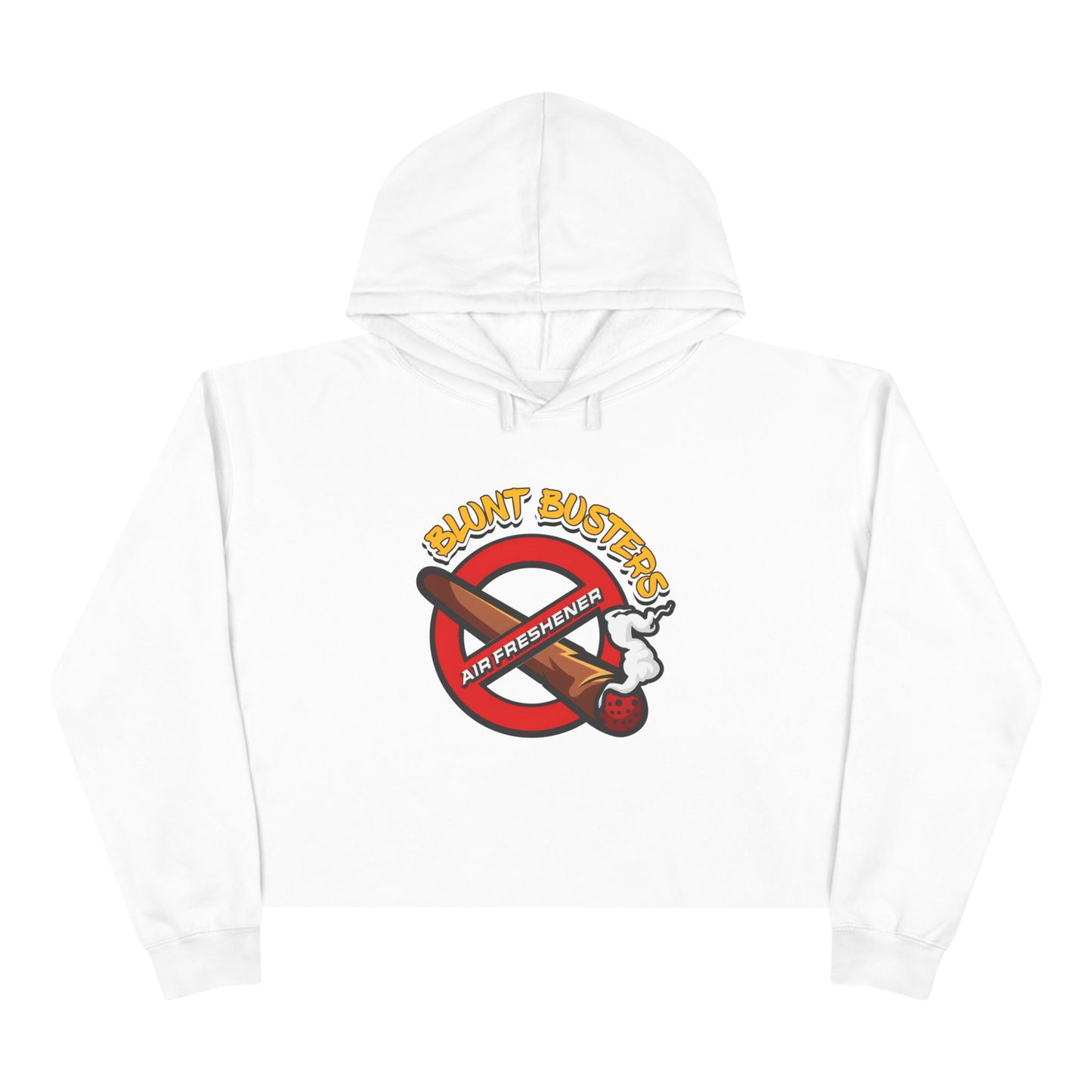 Women’s cropped Ghostbusters hoodie perfect for Halloween