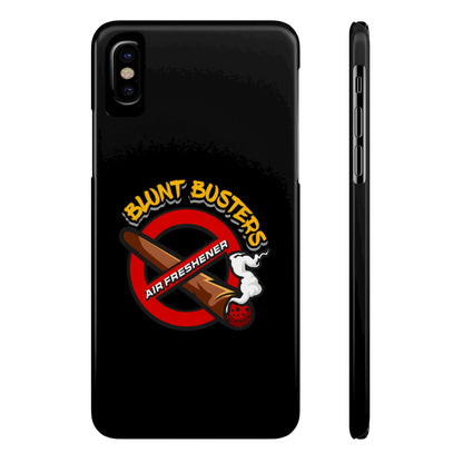 "Slim phone case with Blunt Busters design, trendy protective accessory and fun gift.