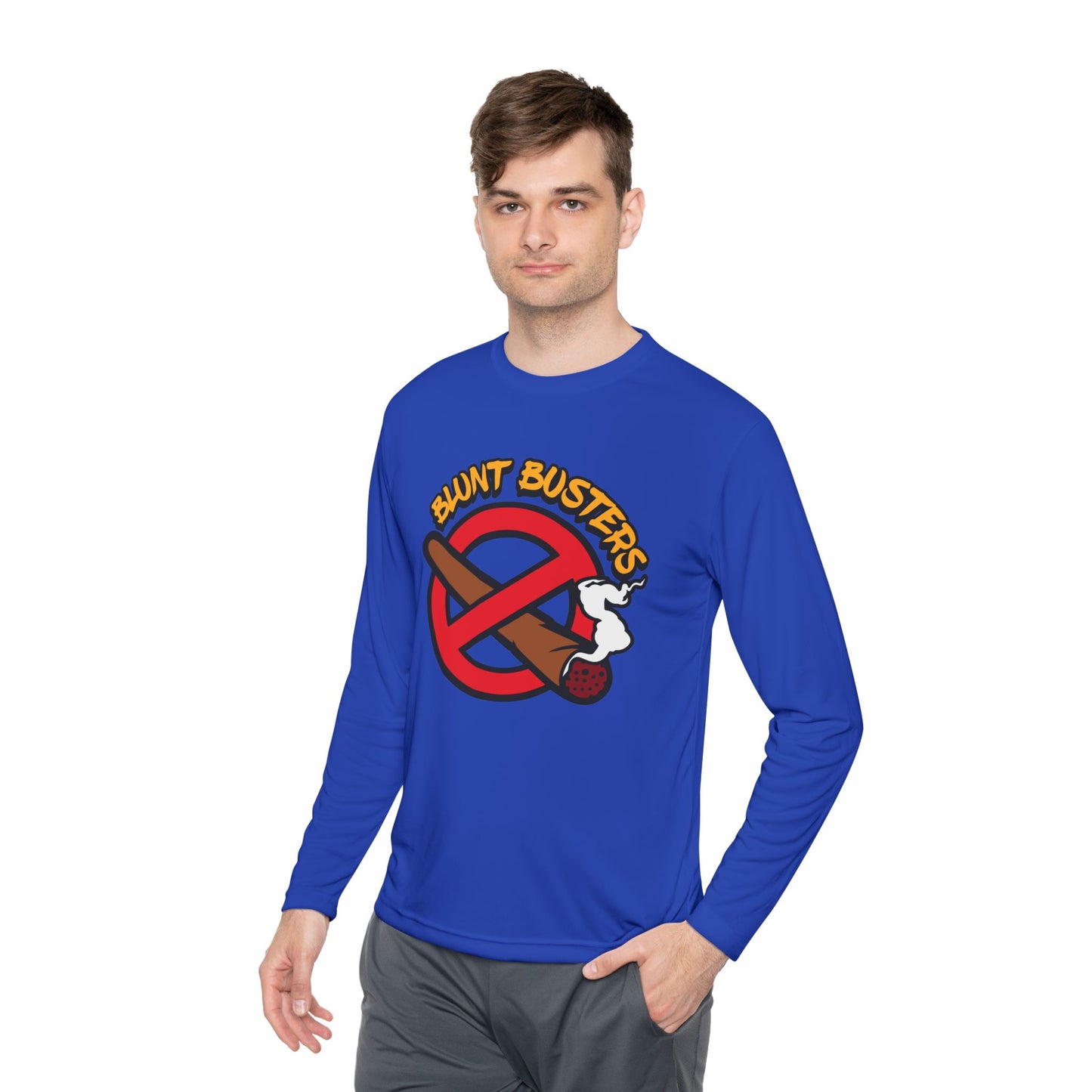 promo pack Blunt Busters Long Sleeve Tee, Perfect for Casual Wear, Gifting, Humor, and Celebrations like Birthdays or Holidays, Just for Laughs!