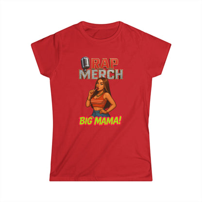 Rap Merch Women's Softstyle Tee - Big Mama Graphic Tee, Hip Hop Fashion, Gift for Music Lovers, Casual Chic Style, Birthday Gift